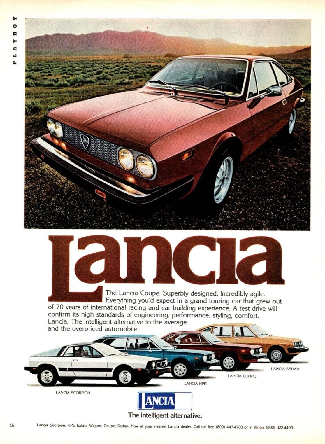 From 1977 Lancia Gamma Berlina Brochure.