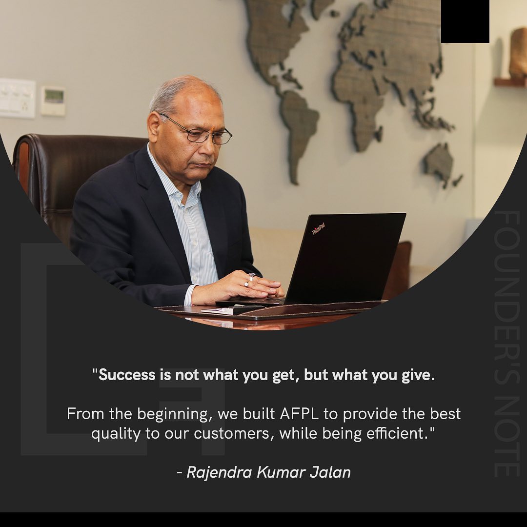 AFPL Global - A testament to AFPL's ethos of excellence...