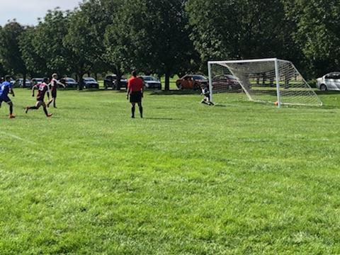 The DMACC Soccer Club put up a... - DMACC Campus Recreation
