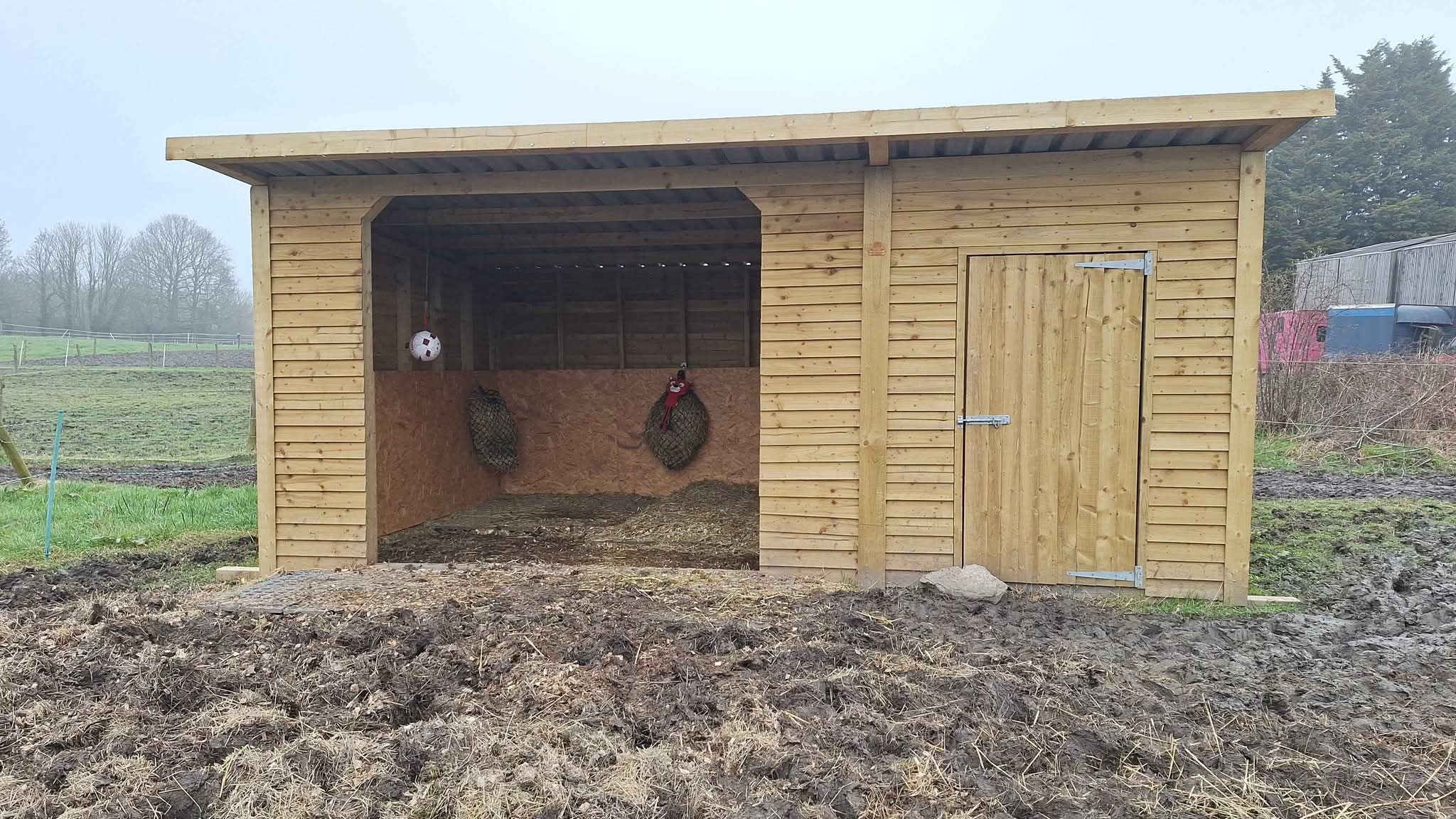 12x12 shelter woth 12x6 tack area - Storage Sheds - Alfreton | Facebook ...
