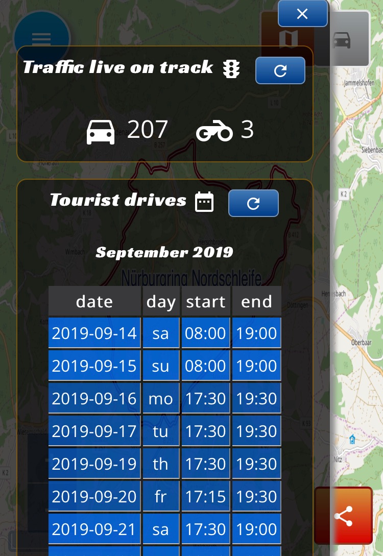 Nordschleife Pacenotes App