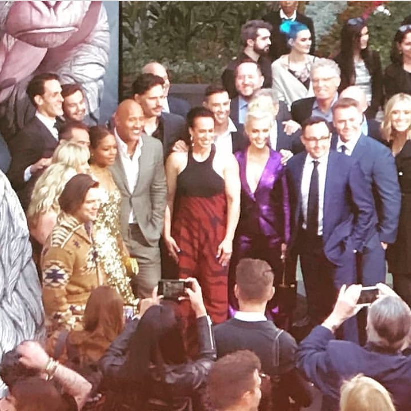 Ryan - When you end up photobombing the entire cast photo. 🤣 #rampage # ...