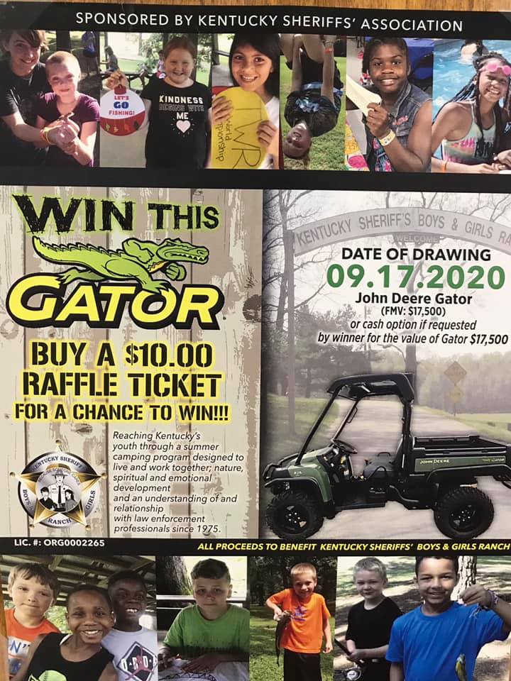 Raffle tickets can... - Bell County Ky Sheriff's Department | Facebook