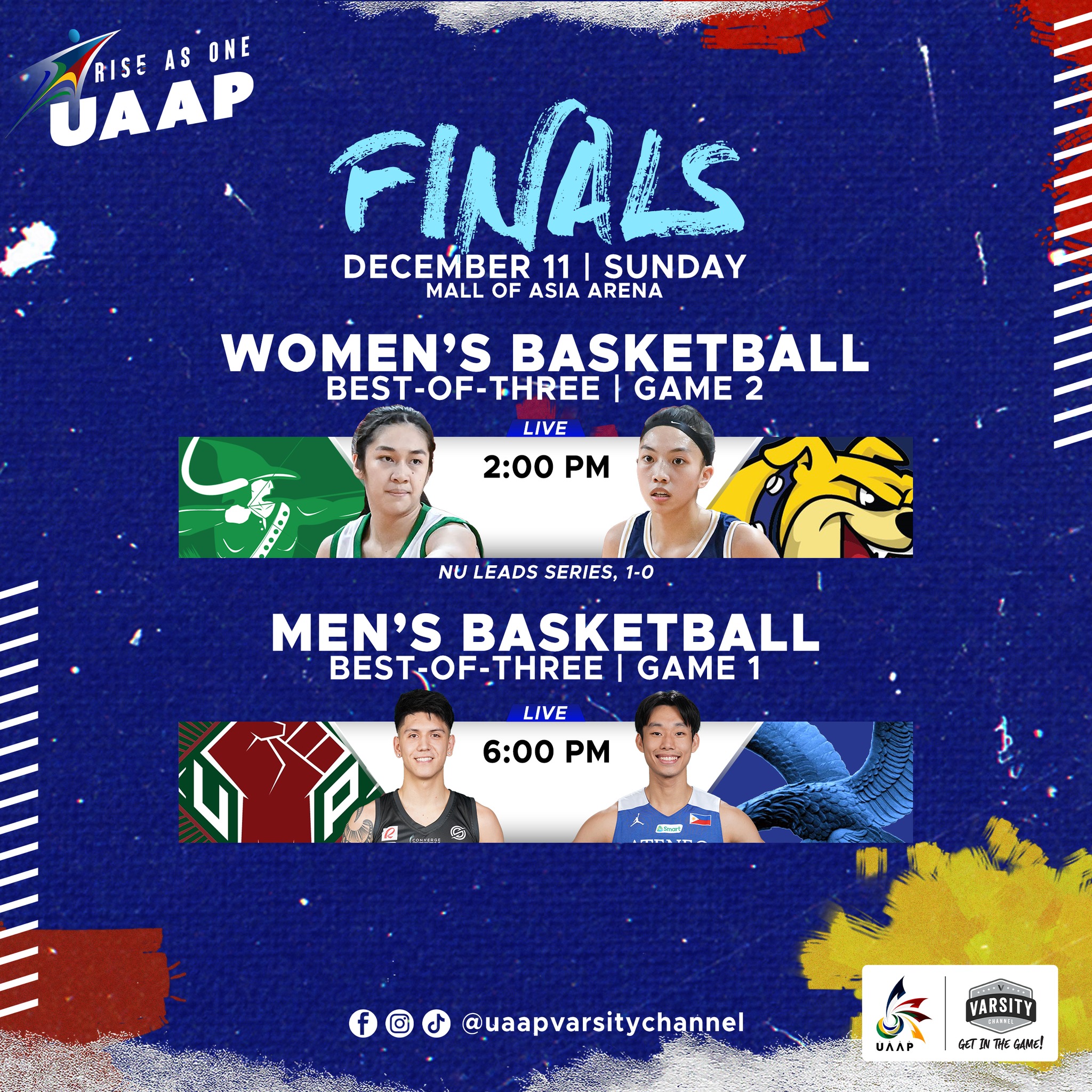 CHAMPIONSHIP SUNDAY 🏆 A champ can... - UAAP Varsity Channel | Facebook