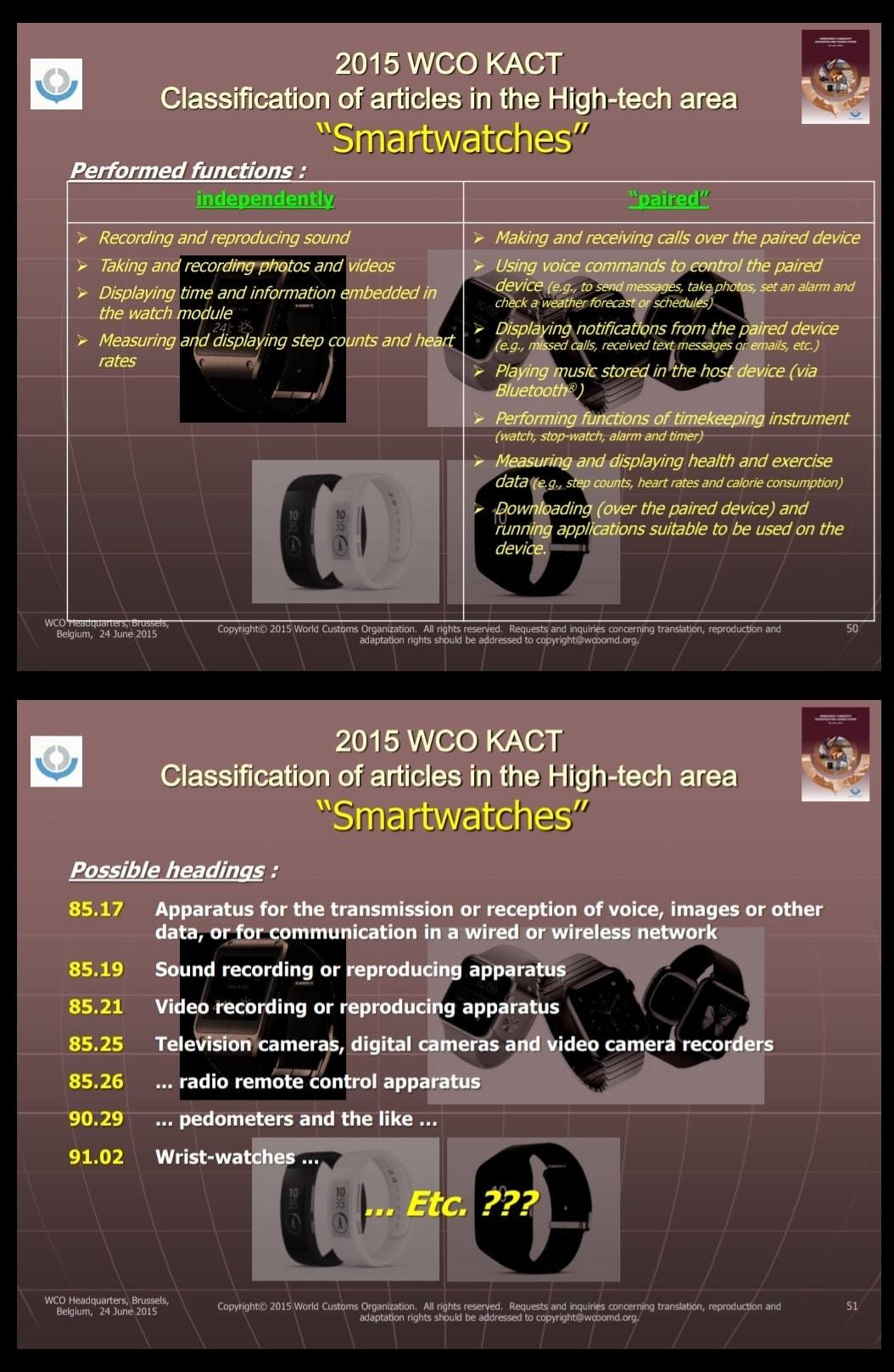 เพจพิกัดออนไลน์ - WCO Classification of articles in the...