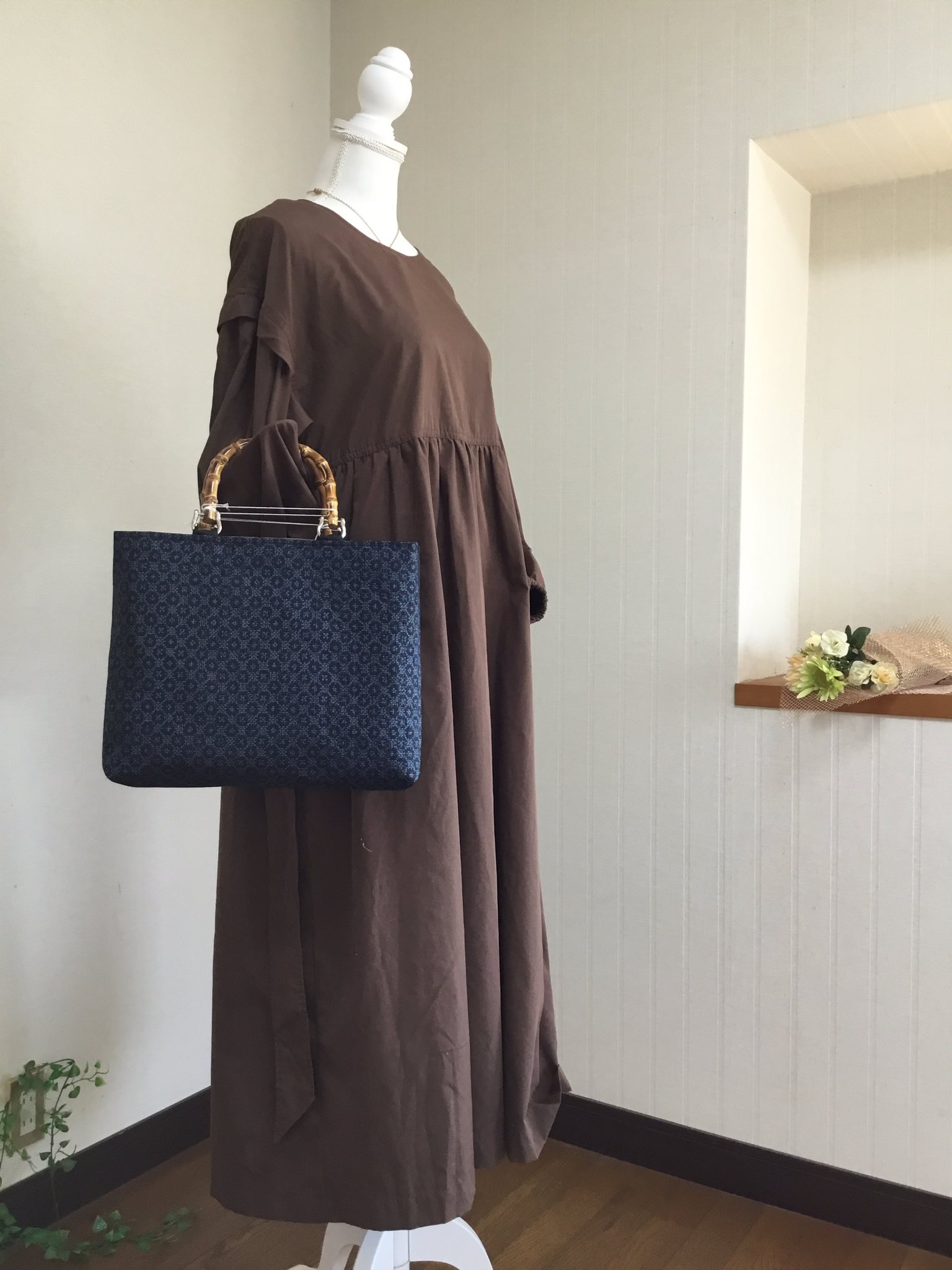 🌼ハンドメイドブランド・花ぷらら・シンプルで使いやすい・洋服でも