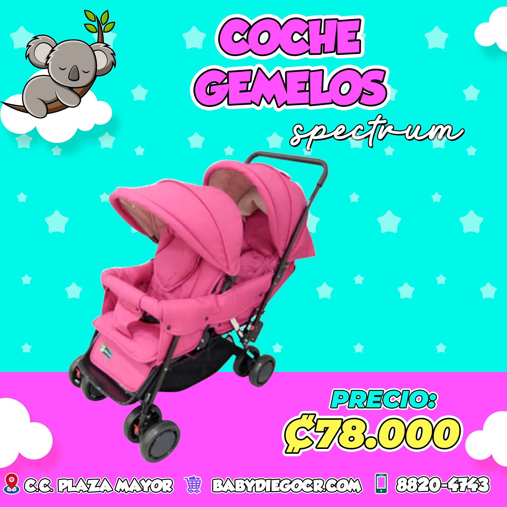 👶 Coche gemelos Spectrum 😆... - 4Babies and Kids Costa Rica | Facebook