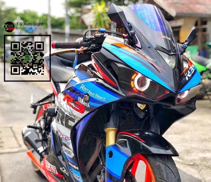 T.G-auto Light - Yamaha R3 ติดตั้ง Projector 3 ชั้น...