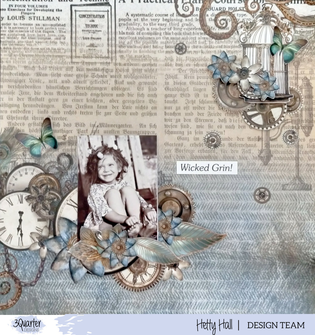 THAT WICKED GRIN!!! A stunning layout... - 3Quarter Designs | Facebook