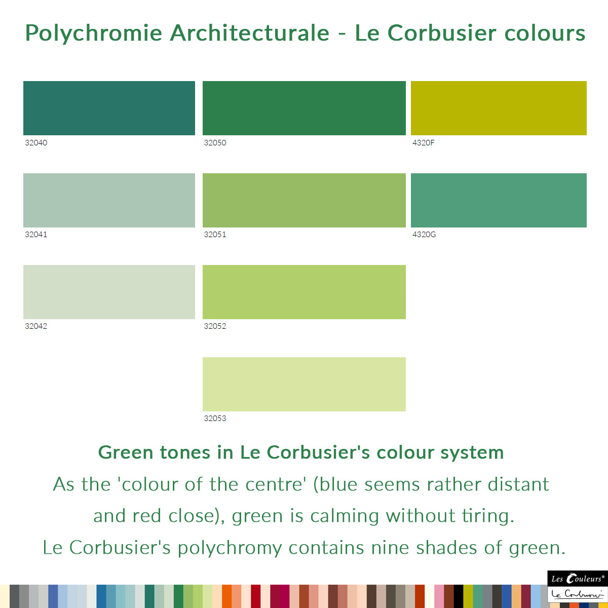 Le Corbusier´s Polychromie Architecturale 17/63⠀ ⠀ 32041 vert