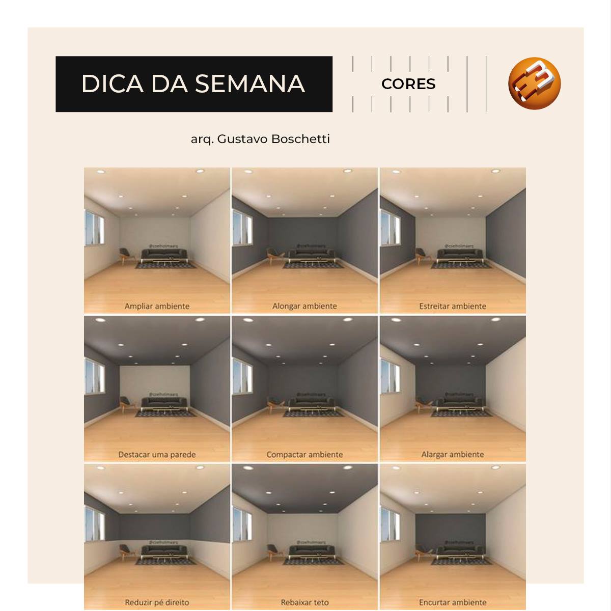 DICA DA SEMANA – O USO DE CORES E... - Espaço 3 Arquitetura | Facebook