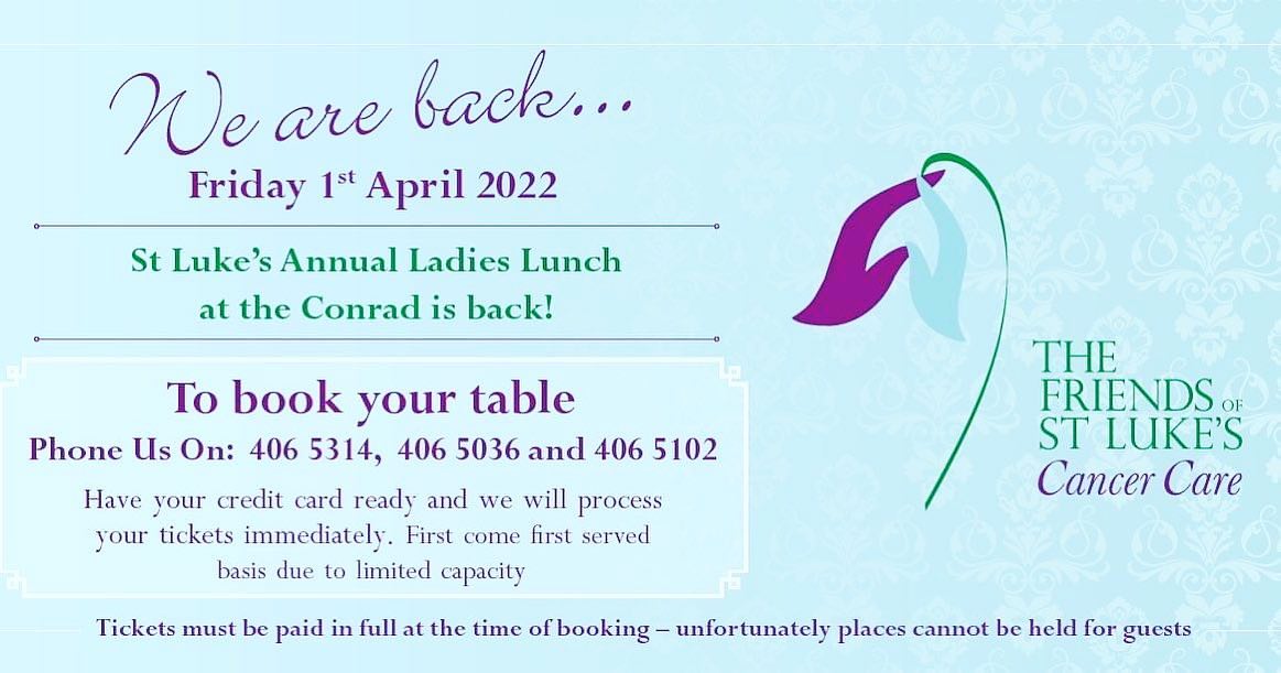 The St Luke’s Ladies Lunch is... - We love Rathgar Village | Facebook