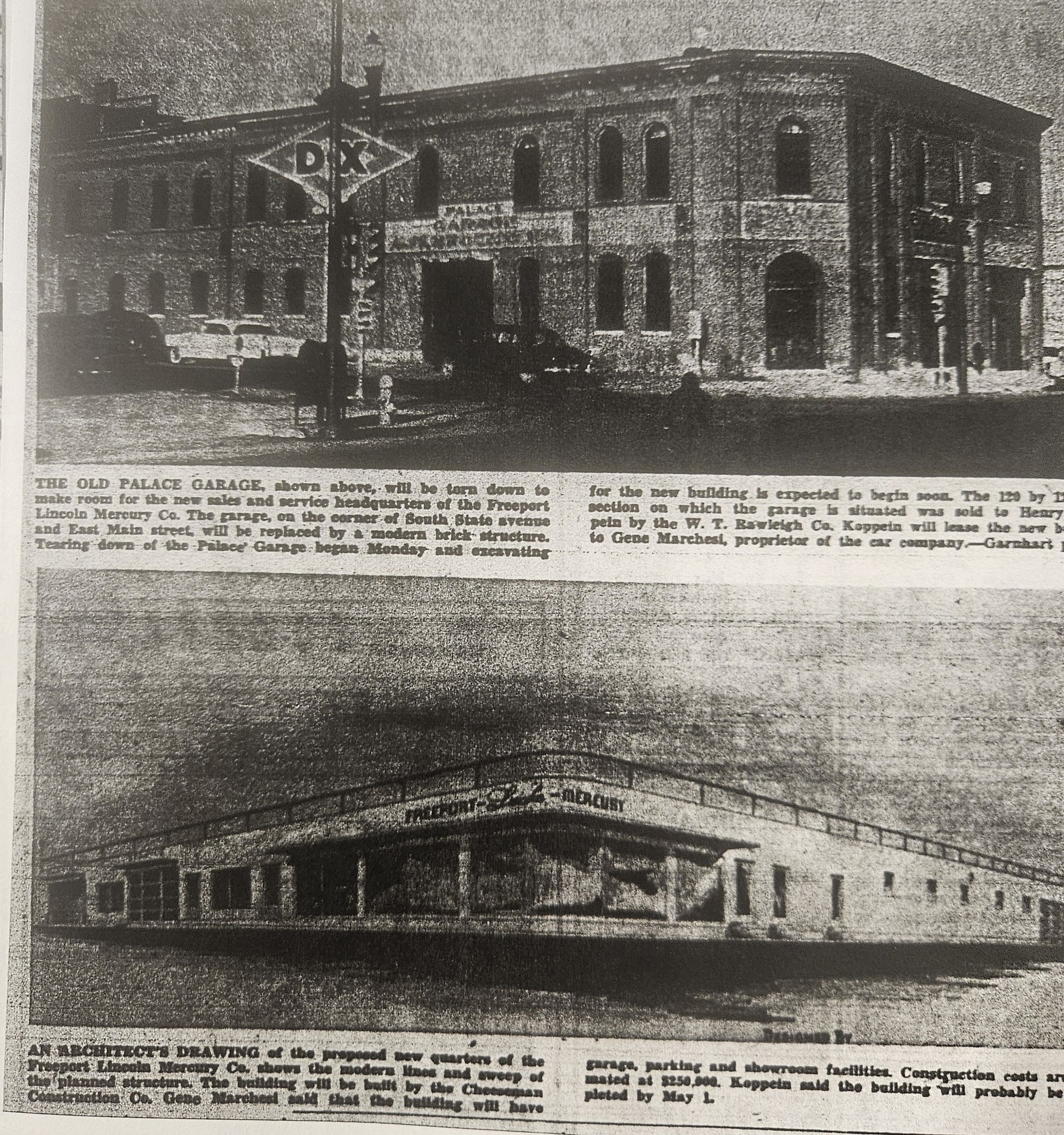 Freeport Illinois nostalgia with Journal-Standard clipping