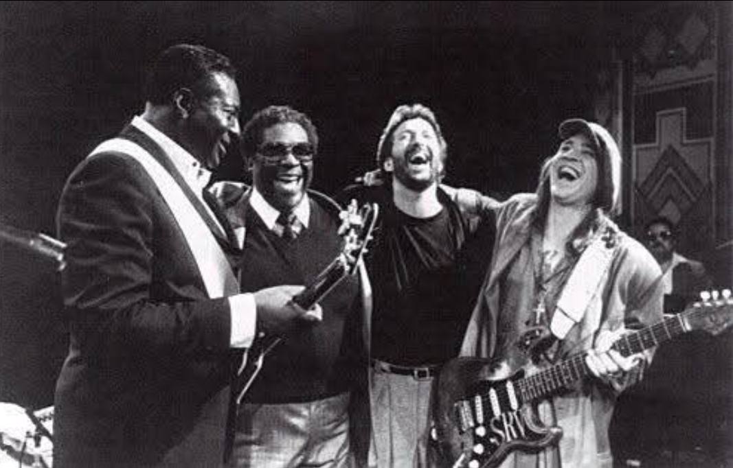 希少生写真Stevie Ray Vaughan & Eric Clapton 希少生写真Stevie Ray