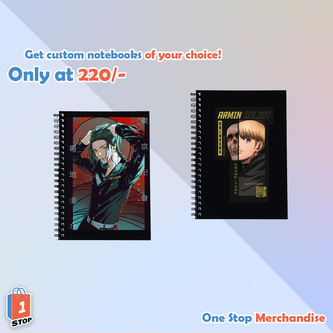 ONE STOP Merchandise - Get any trendy Notebook customized to fit your ...
