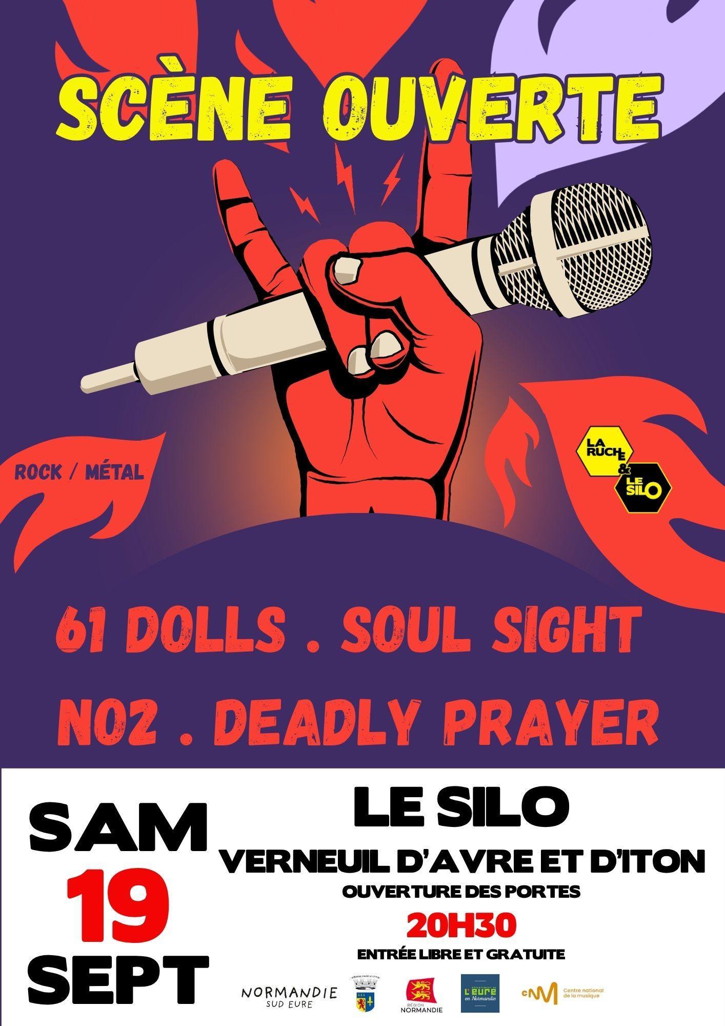Affiche Soirée Rock and Metal