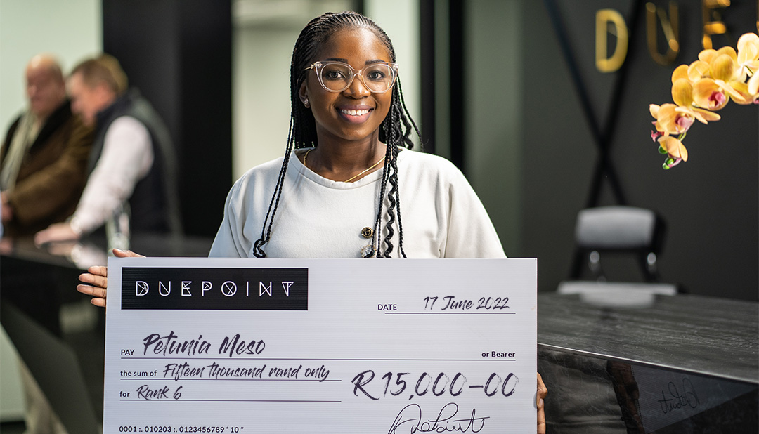 DuePoint - Another amazing month for Petunia Nkele Meso!!...
