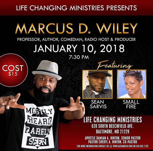 Marcus D. Wiley - Yo! I’m in the D.M.V tonight through the...
