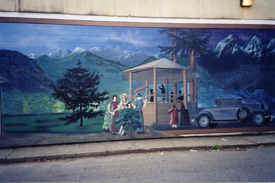 The old mural looked like this. 75... - Poco Arts Council