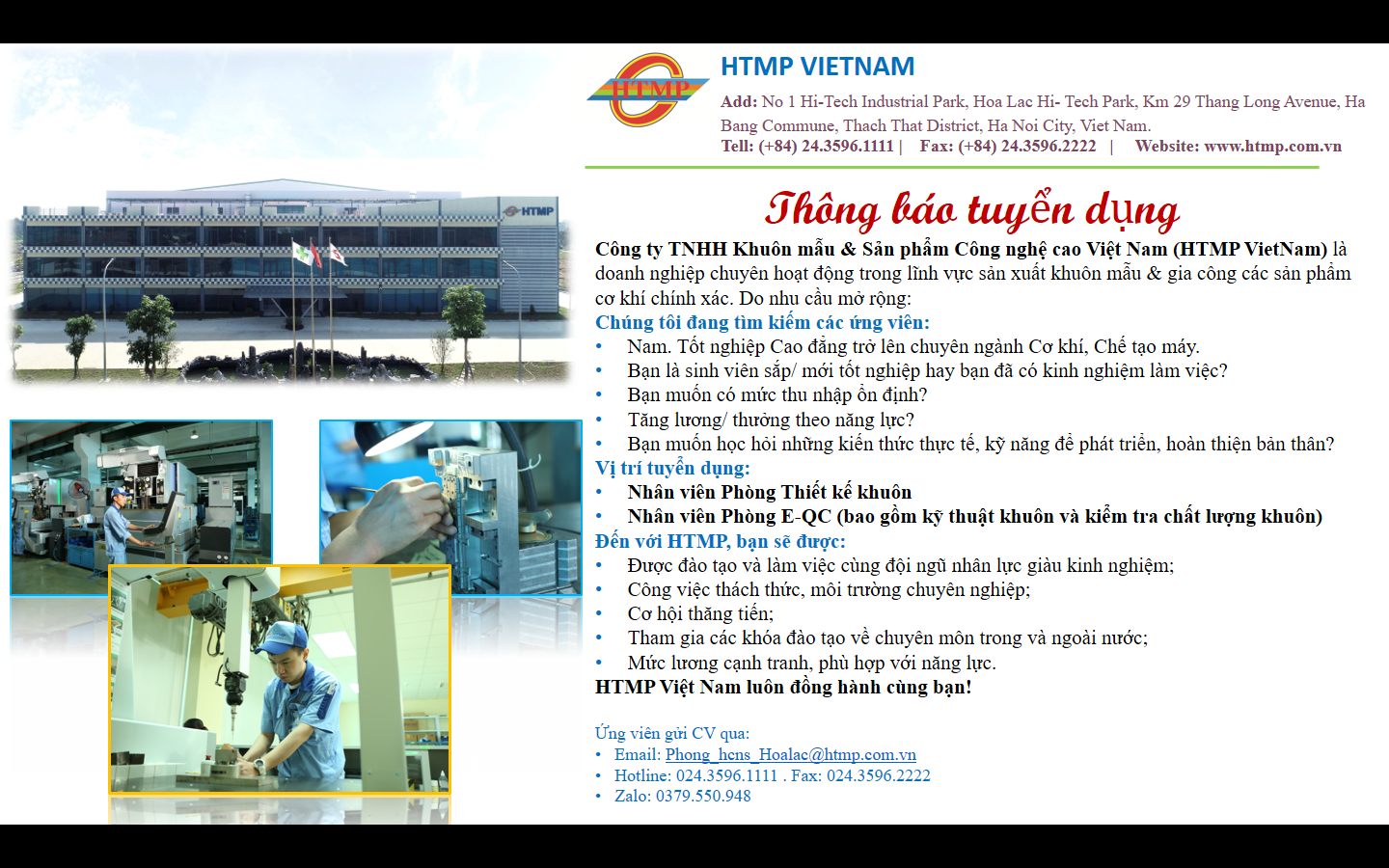 HTMP... - CTY Khuôn Mẫu & Sản Phẩm Công Nghệ Cao Việt Nam | Facebook