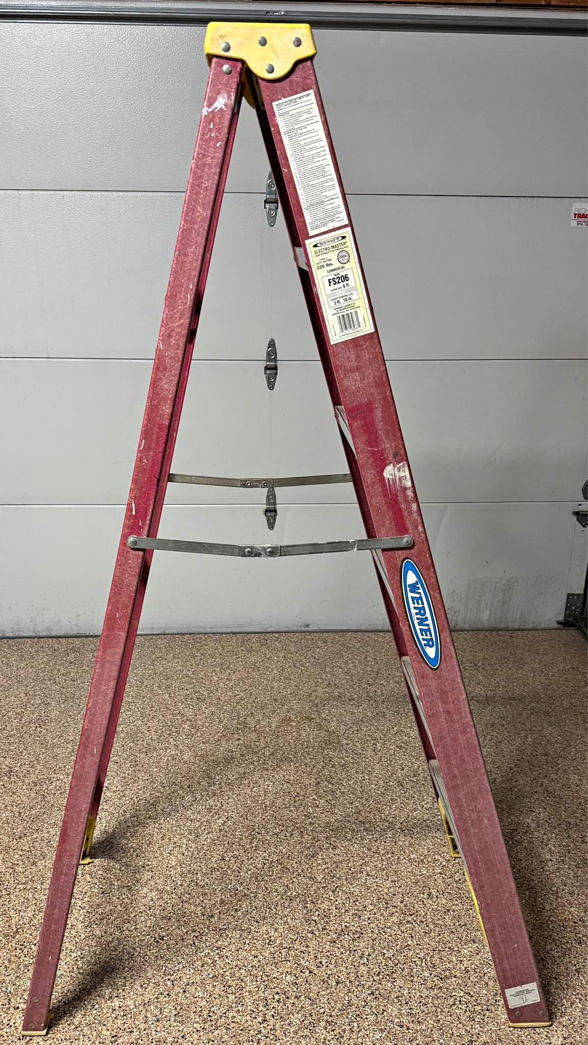 Werner 12 ft Fiberglass Step Ladder 300 lb - Ladders - Kansas City ...