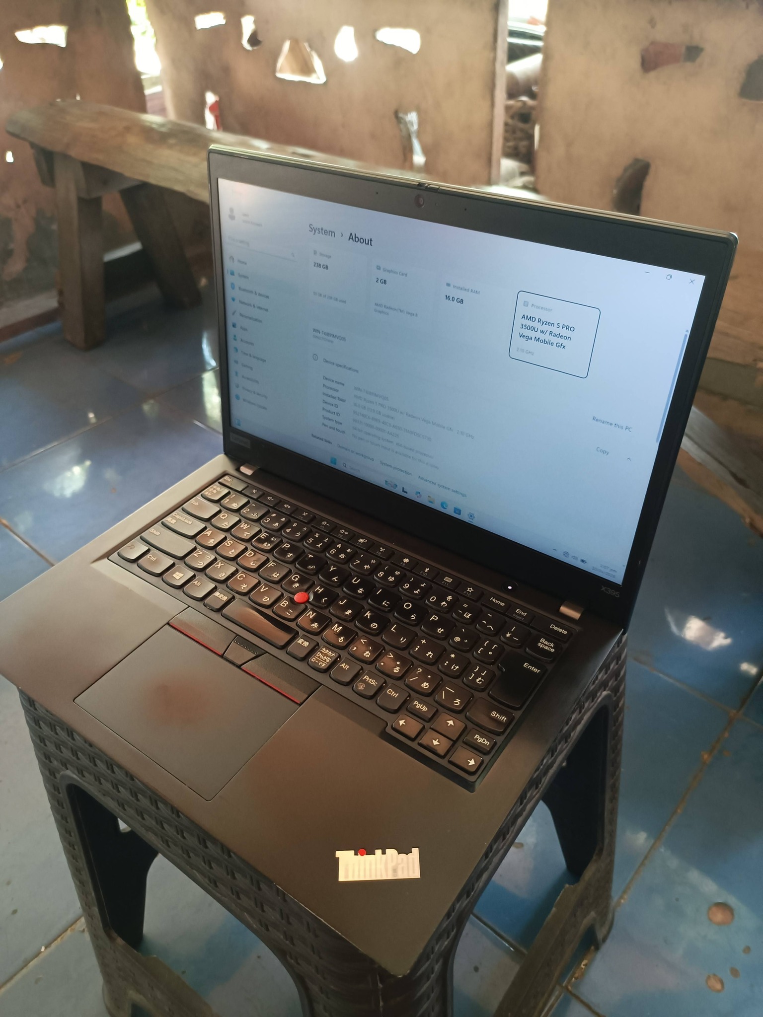 Lenovo ThinkPad X395 | Ryzen 5 Pro | 16GB RAM | 256GB SSD - Fast 