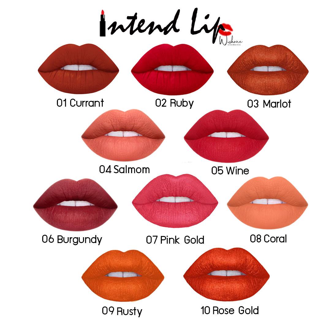 Wish Cosmetics - 🔥Interd lip (อินเทรน ลิป)🔥 ลิปแมท 10...
