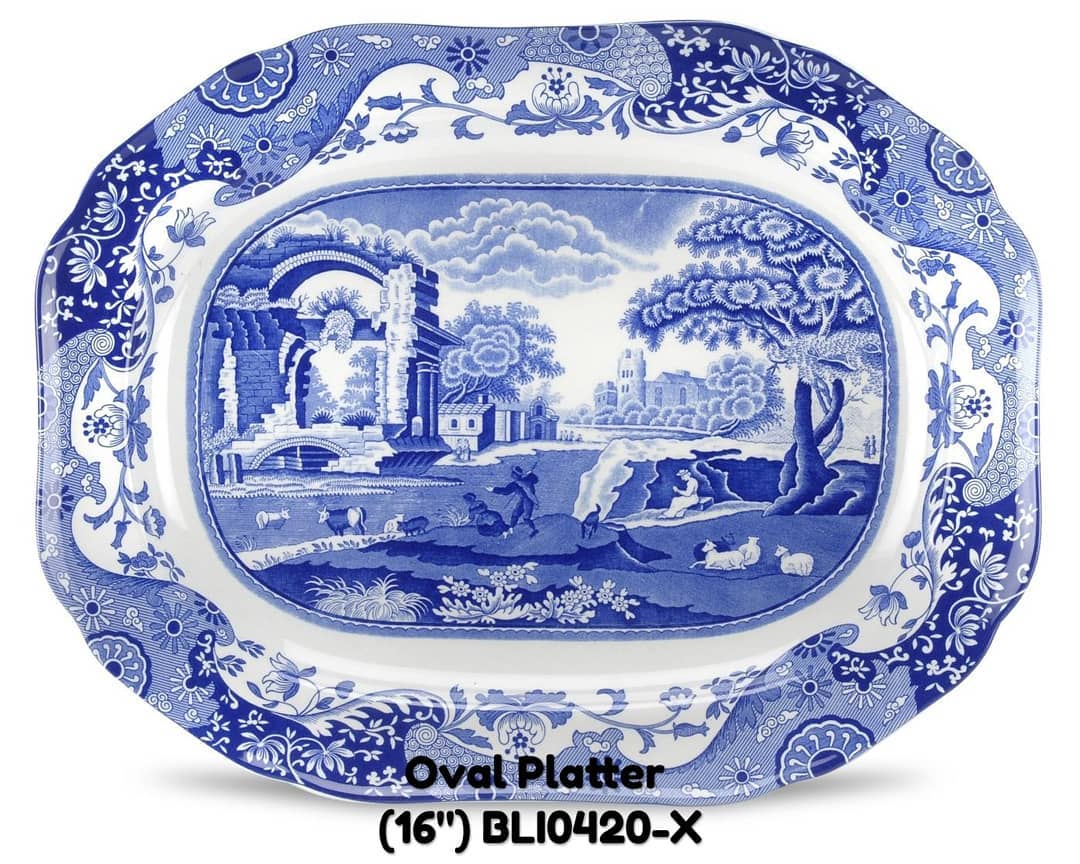 Portmeirion Malaysia - Spode – Blue Italian PRE-ORDER . ∆ Item : Oval ...