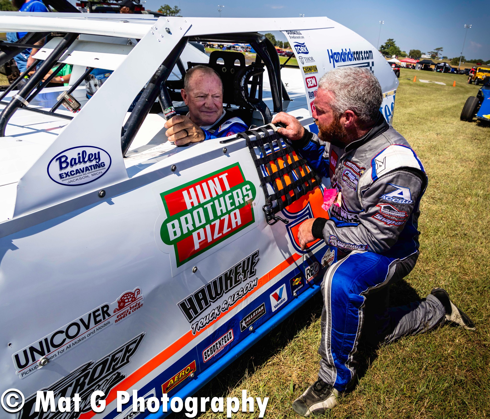 Stock car number 9 with Federated Auto Parts at the Magic Mile