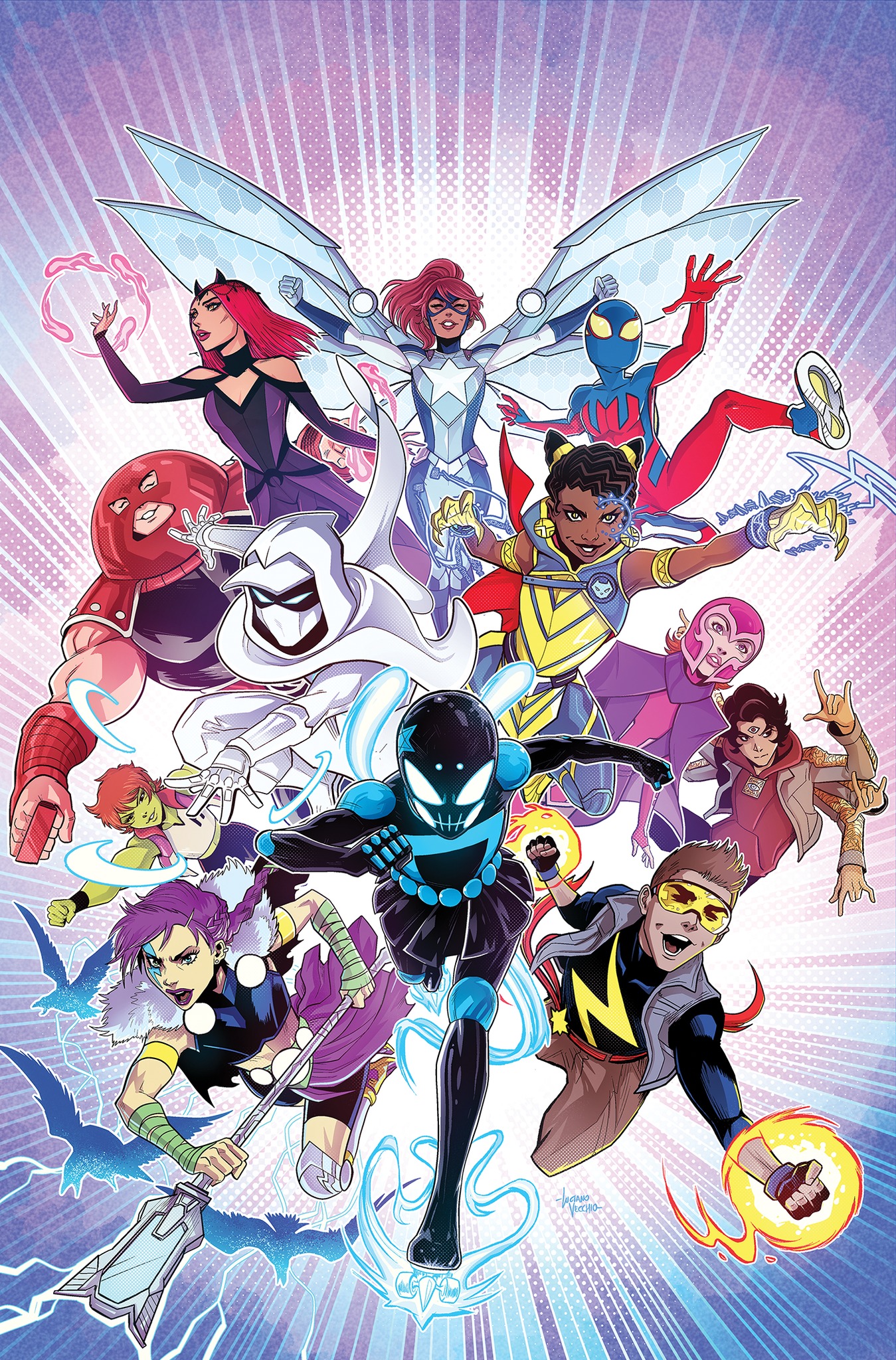 New Champions #1 2nd print cover by Ivan Fiorelli and 1:25 2nd