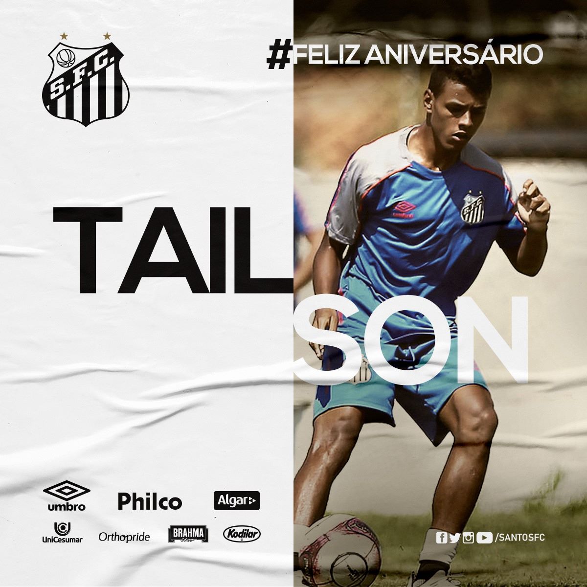 Parabéns, Tailson! O #MeninoDaVila... - Santos Futebol Clube | Facebook