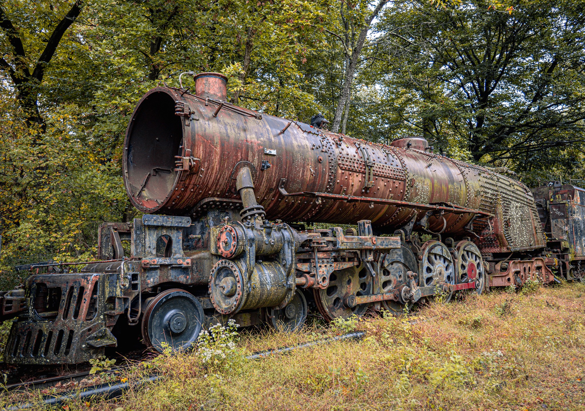 In the backyard of New Hope Railroad, I guess the steam engine of 