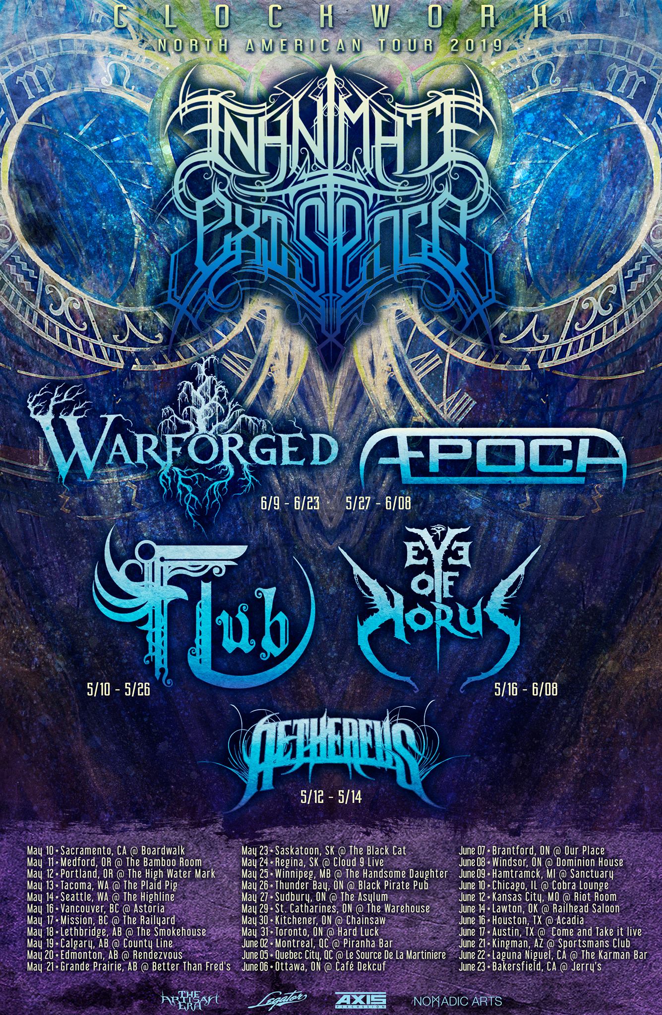Inanimate - We will be hitting the road in May/June with Warforged ...