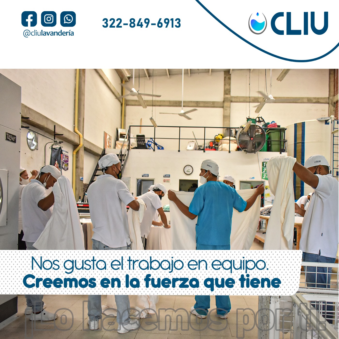 El trabajo en equipo es y será una... - Cliu Lavandería Urabá