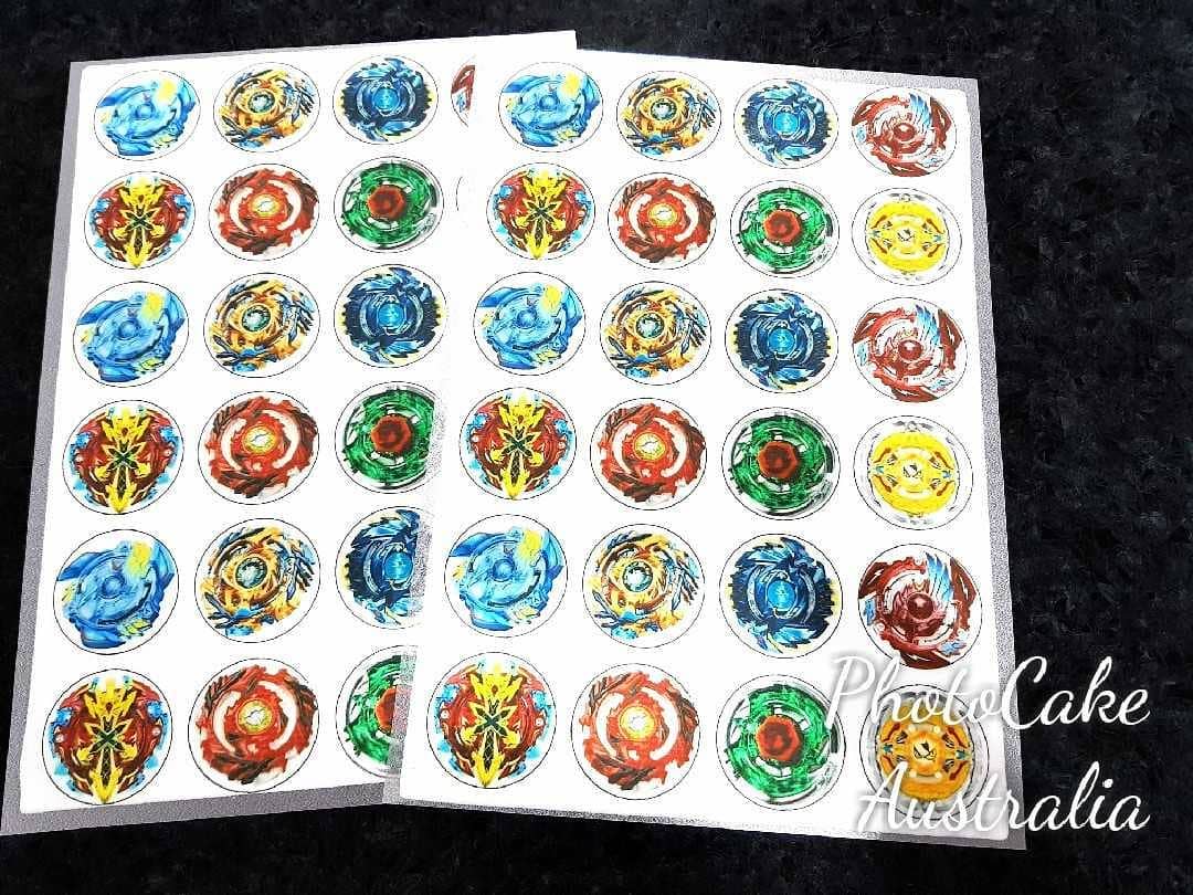 PhotoCake Australia - Edible Image Printing - Beyblade Burst cupcake ...