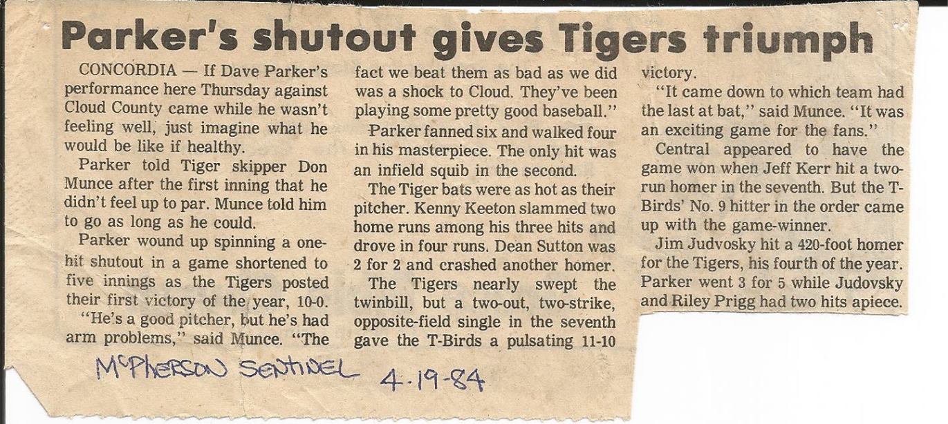 In Memory Of Dave Parker