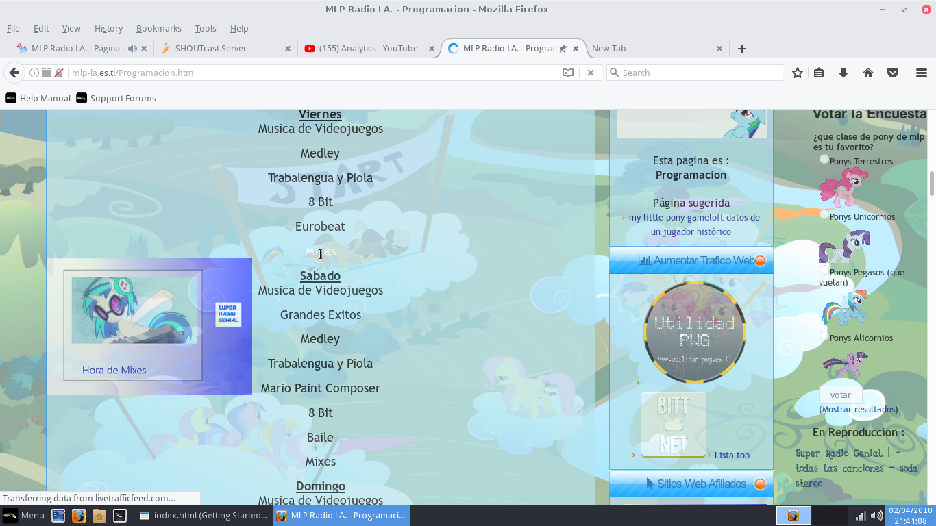 Mlp Radio La - #brony ahora la programacion de super radio...