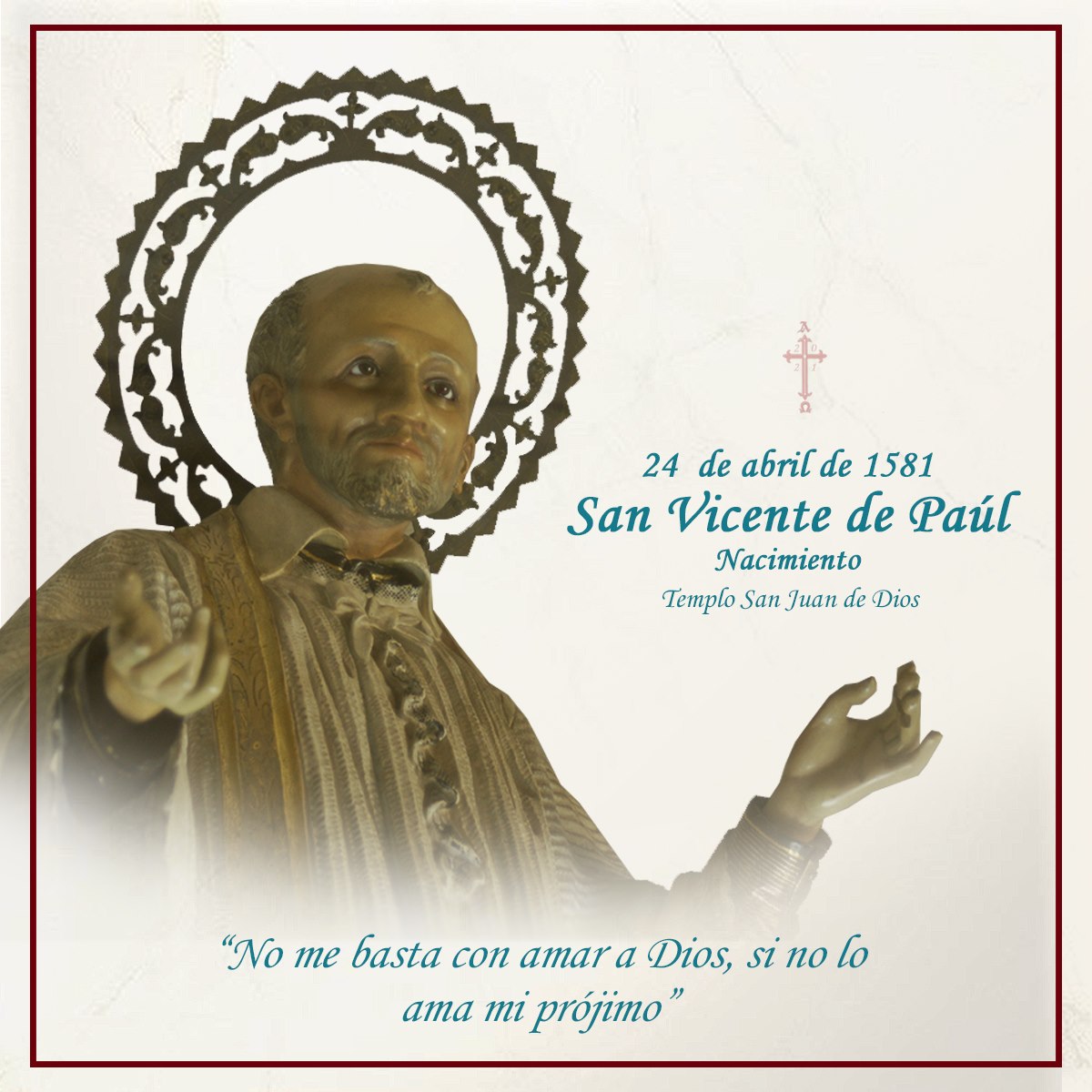 440 Aniversario del Nacimiento de San Vicente de Paúl Fundador de la ...