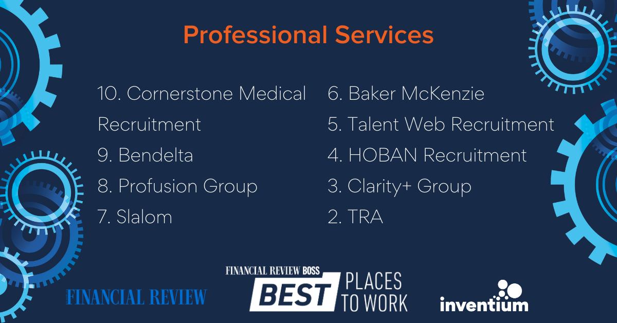The winners for the... - AFR BOSS Best Places to Work | Facebook