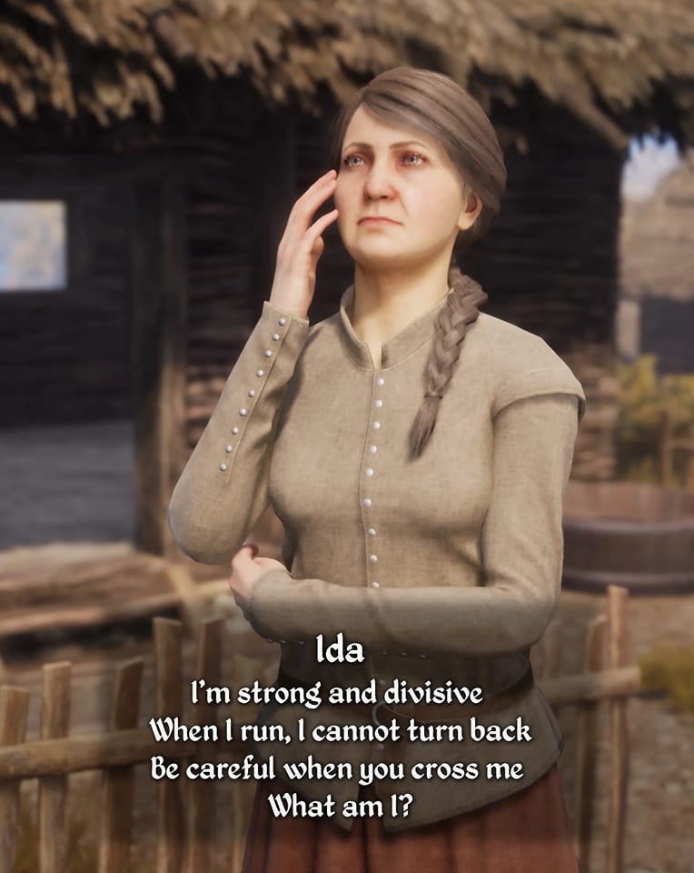Medieval - Ida has a riddle for you! Can you crack it? But don't spoil ...