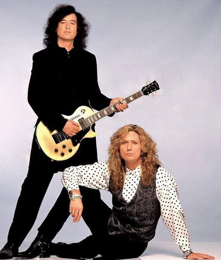 David Coverdale and Jimmy Page