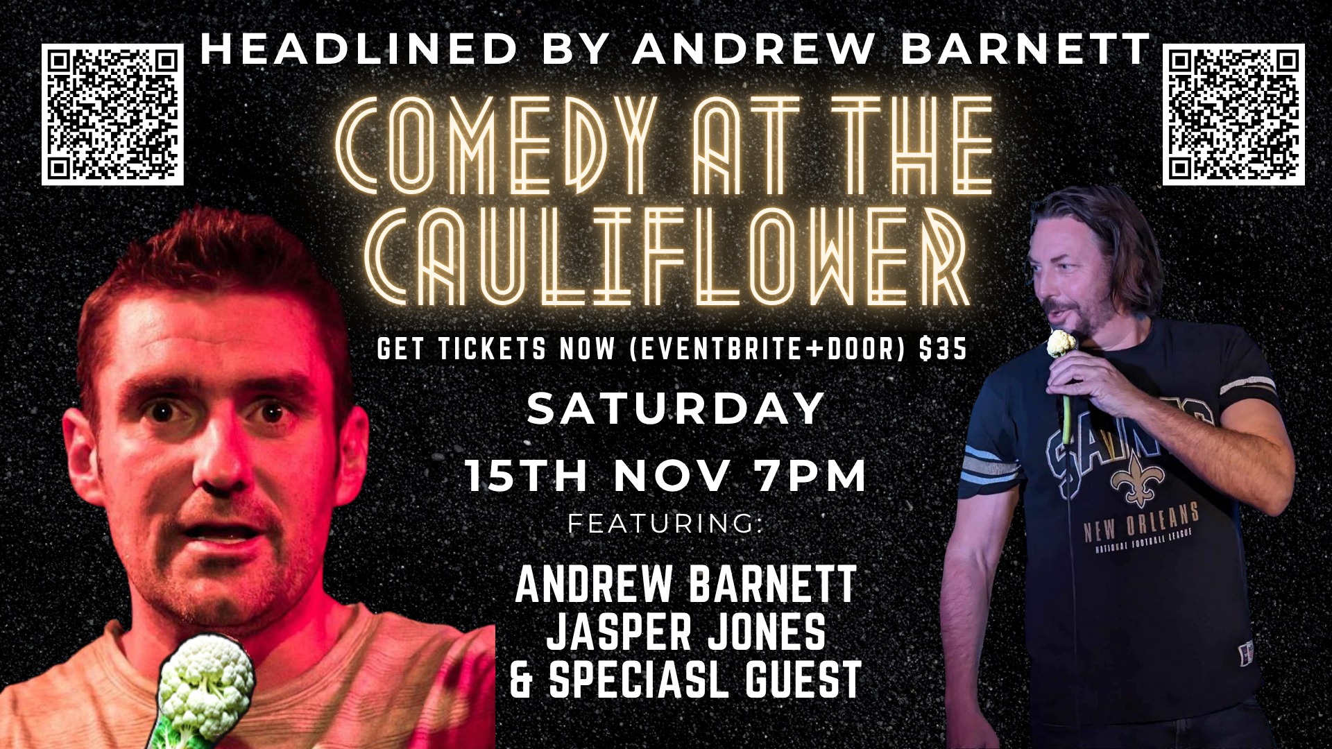 COMEDY AT THE CAULI - ANDREW BARNETT WITH GUESTS