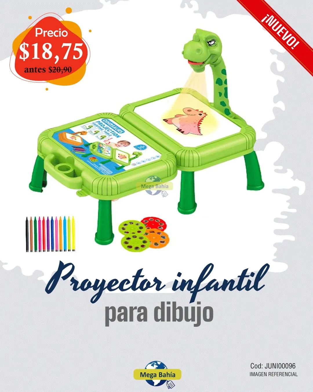 Mega Bahia - 🦄 Proyector infantil para dibujo Escríbenos,...