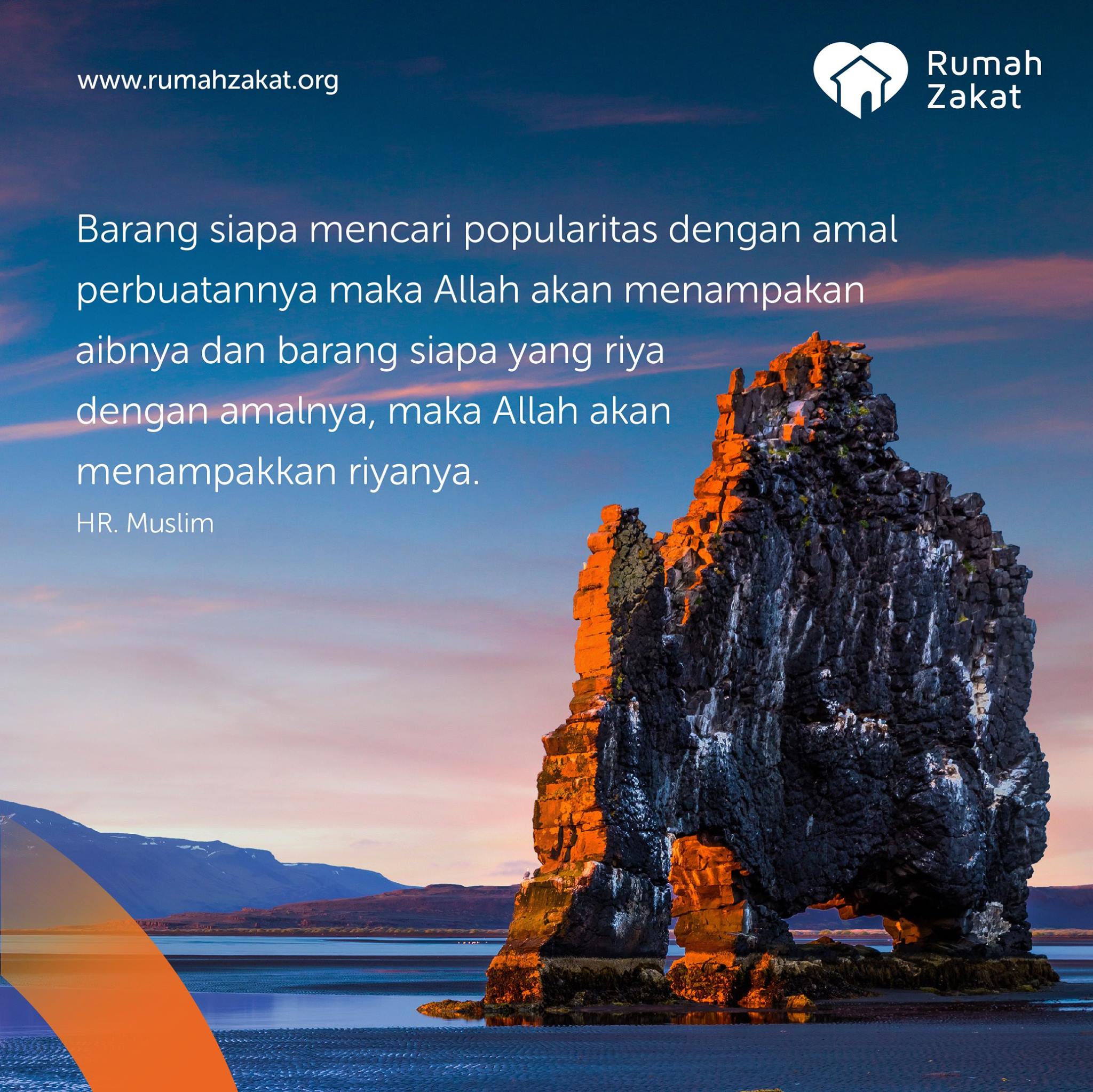 Rumah Zakat - BEGINILAH CIRI ORANG RIYA SEBETULNYA tanda-tanda orang ...
