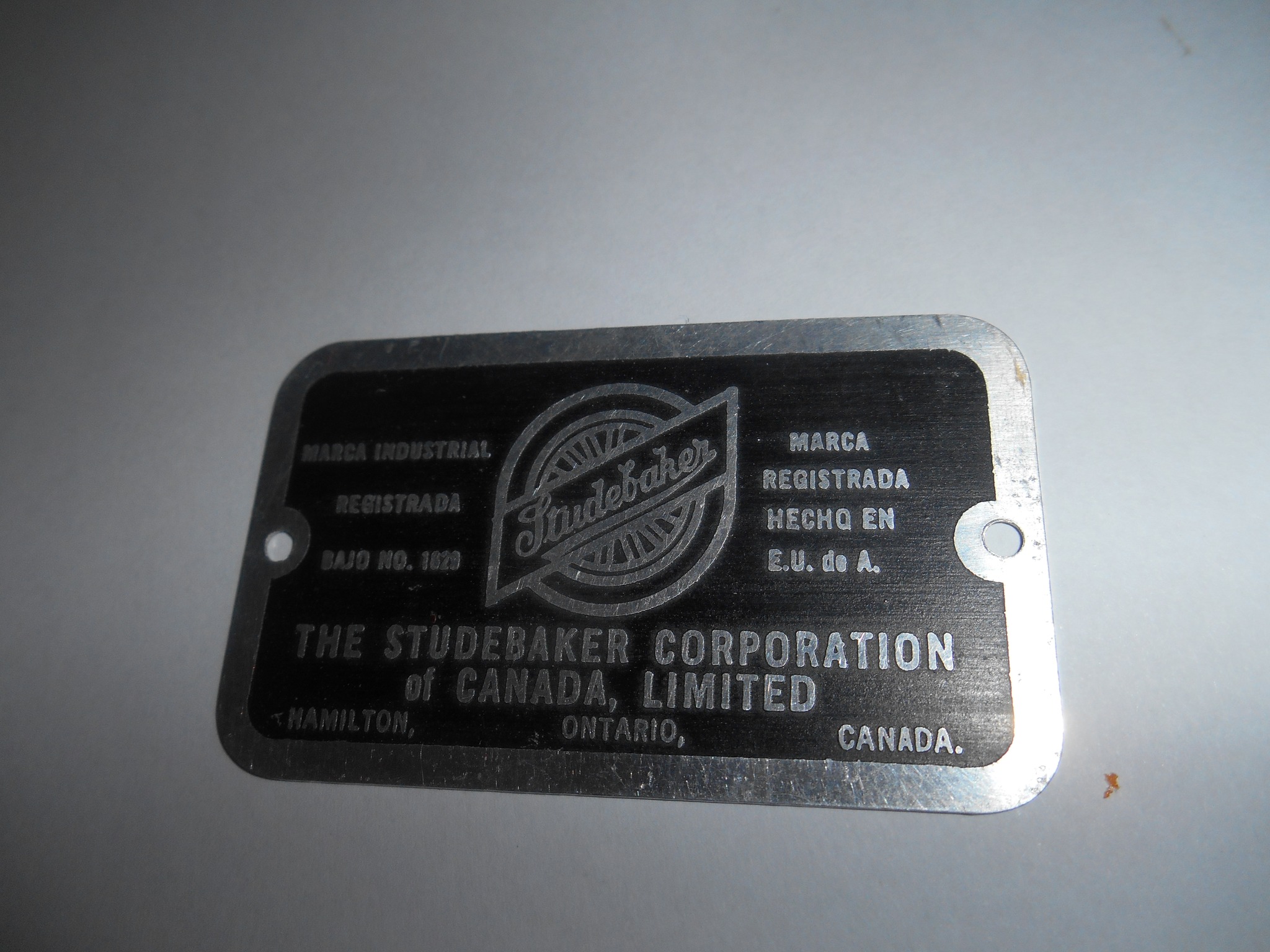 H5 Vin Tag - Studebaker ID Plate - Affordable Street Rods