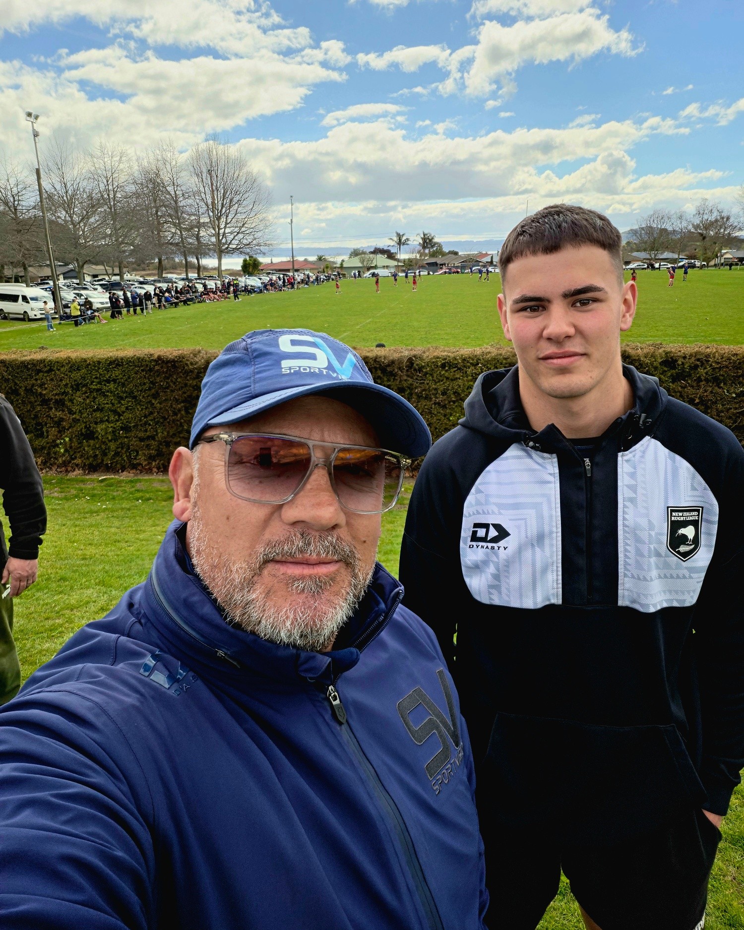 Supporting Devan at NZ Secondary Schools Rugby Union U15 semis in