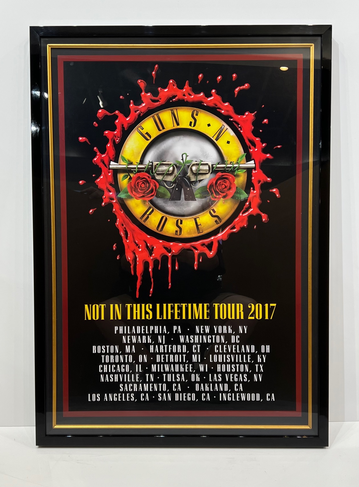 Jason - GUNS N ROSES - ' NOT IN THIS LIFETIME ' USED TOUR POSTER
