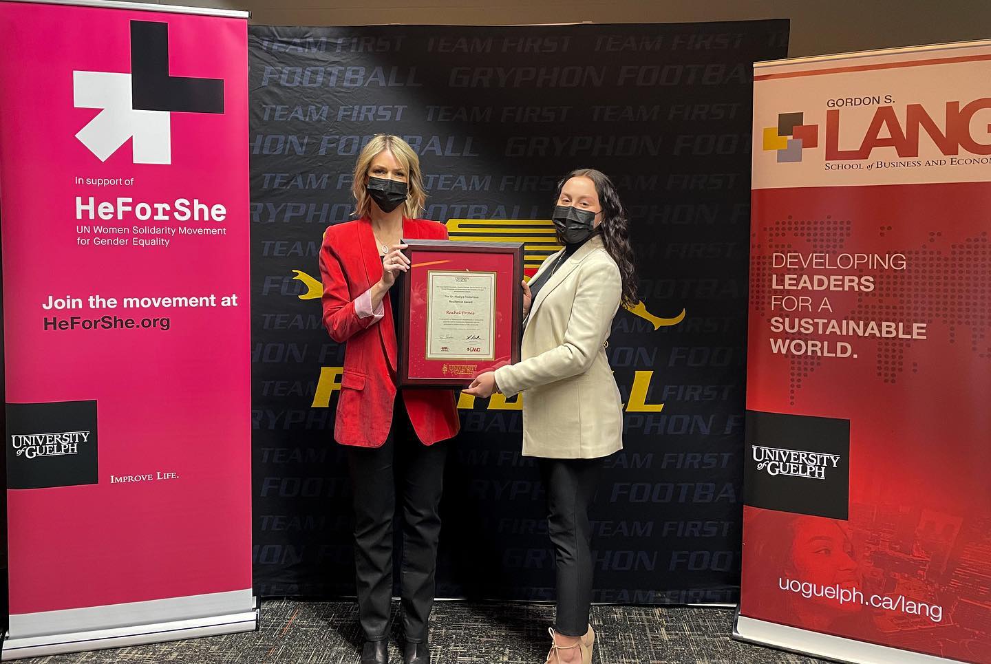 Congratulations to our #HeForShe award recipients! ⭐️ Rachel Provis ...