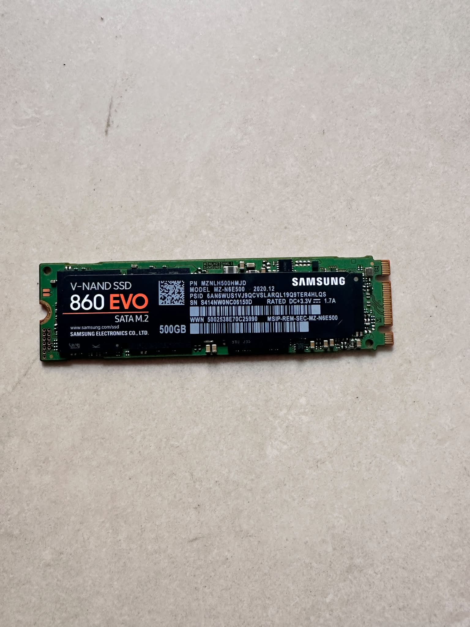 M.2 500g Samsung 860EVO (Health 97%) 50$