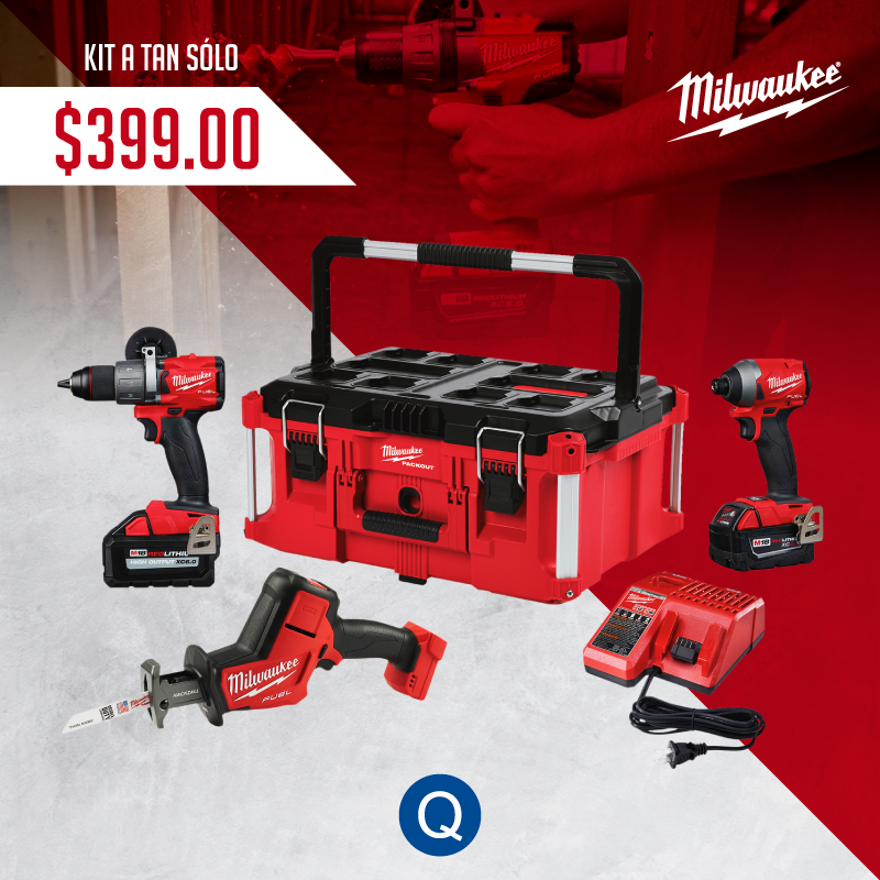 Quality Industrial Safety Corp - ✓ Milwaukee KIT M18 FUEL™ 3 TOOL COMBO KIT WITH PACKOUT CASE a tan sólo ➡ $399.00 Ofrece la tecnología de herramientas eléctricas de corte, perforación y, herramientas milwaukee - Vimarsana News